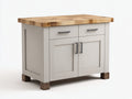 Sideboards aus Holzwerkstoff 105 x 48 x 90 cm - Grau-Naturholz - 2 Türen und 2 Schubladen