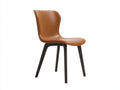 Esszimmerstühle mit Kunstlederbezug 50 x 55 x 84 cm - Cognacbraun-Dunkelbraun - Ergonomische Sitzschale und modernes Design